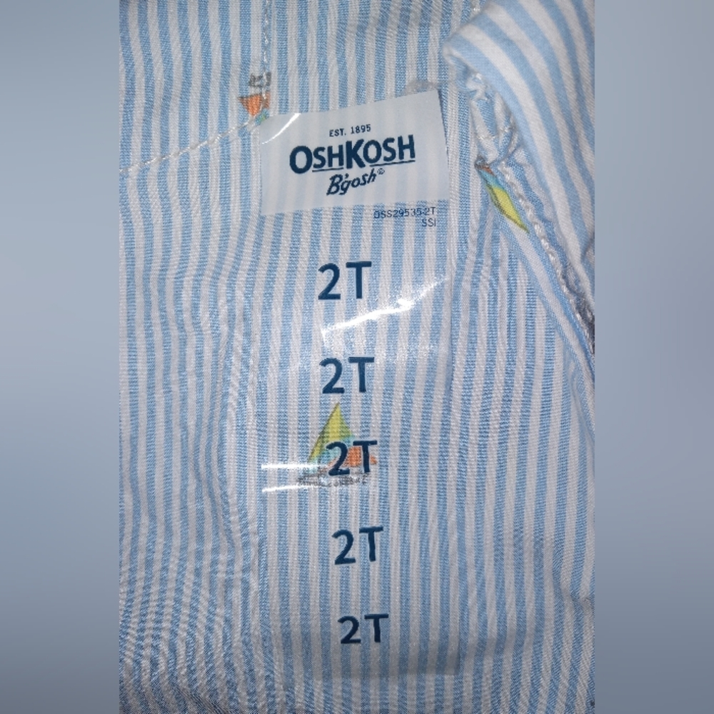 2t Nwt Oshkosh Bgosh button down shirt - Picture 4 of 6